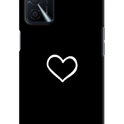 Heart Oppo A16 Hard Case Back Cover by Casekaro