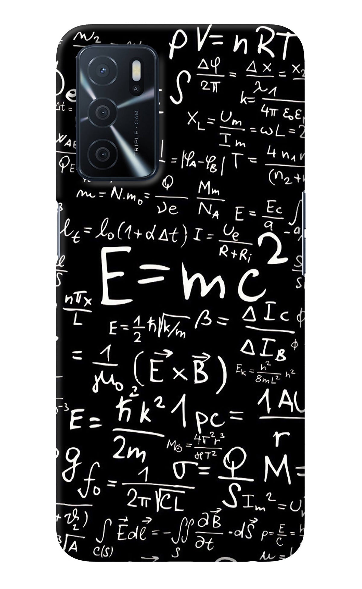 Physics Albert Einstein Formula Oppo A16 Back Cover