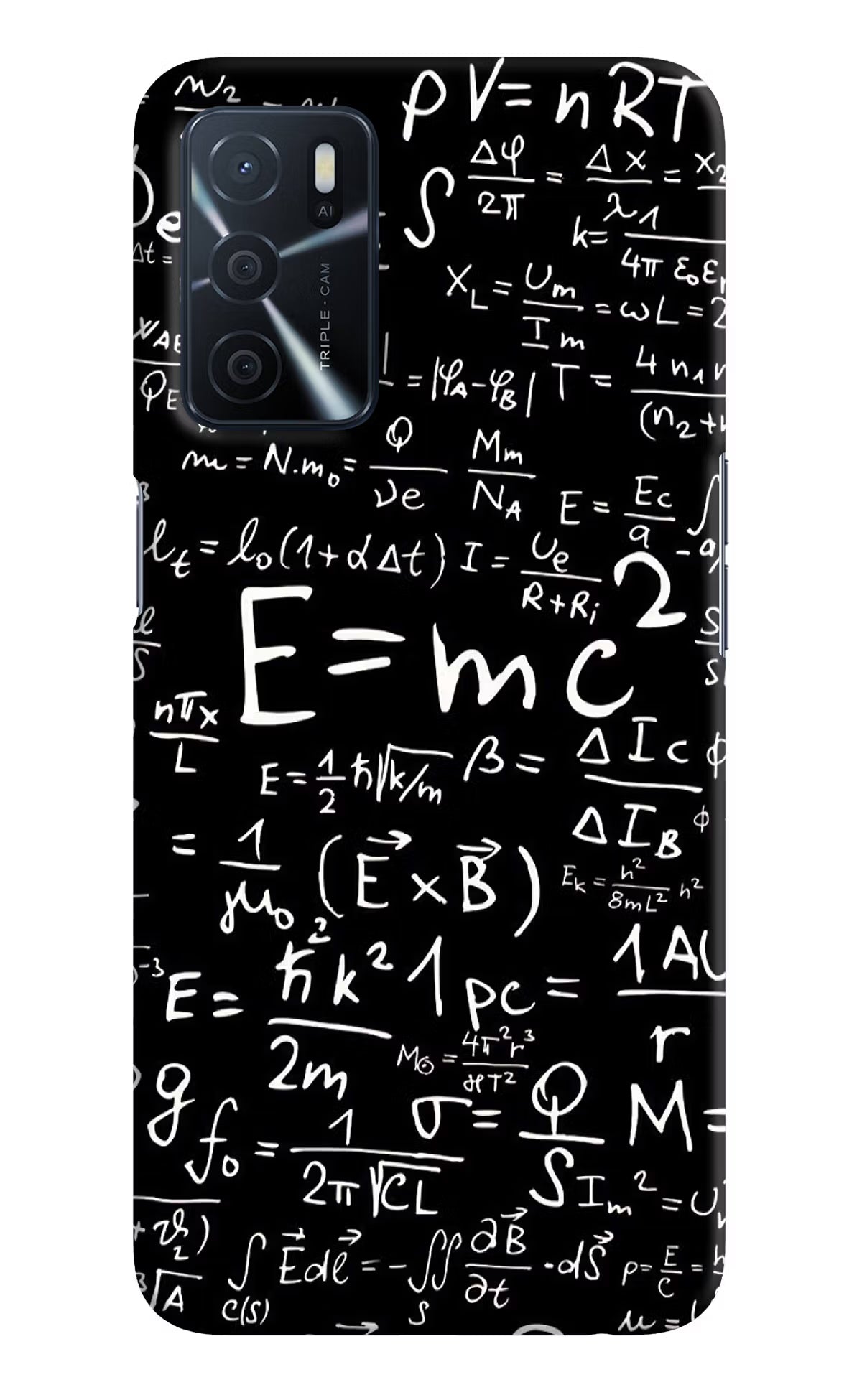 Physics Formula Oppo A16 Hard Case Back Cover by Casekaro