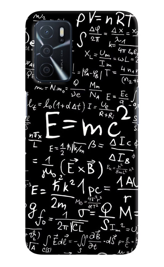 Physics Formula Oppo A16 Hard Case Back Cover by Casekaro