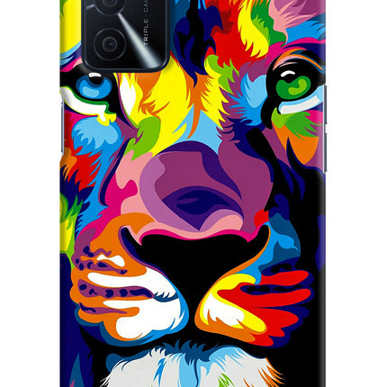 Lion Oppo A16 Hard Case Back Cover by Casekaro