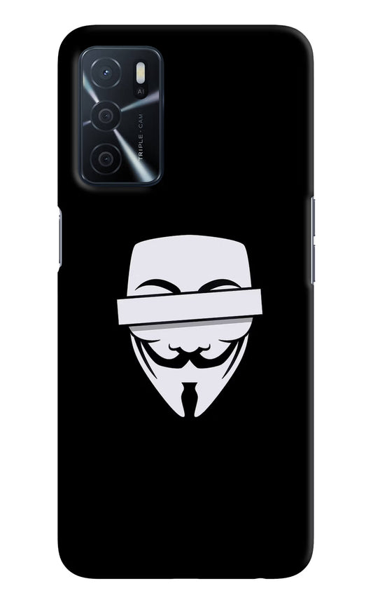 Anonymous Face Oppo A16 Hard Case Back Cover by Casekaro