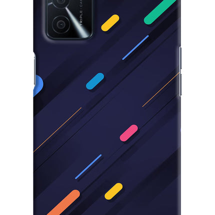 Abstract Design Oppo A16 Hard Case Back Cover by Casekaro