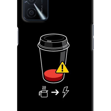 Coffee Oppo A16 Hard Case Back Cover by Casekaro