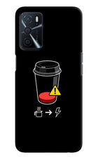 Coffee Oppo A16 Hard Case Back Cover by Casekaro