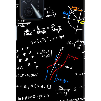 Mathematics Formula Oppo A16 Hard Case Back Cover by Casekaro