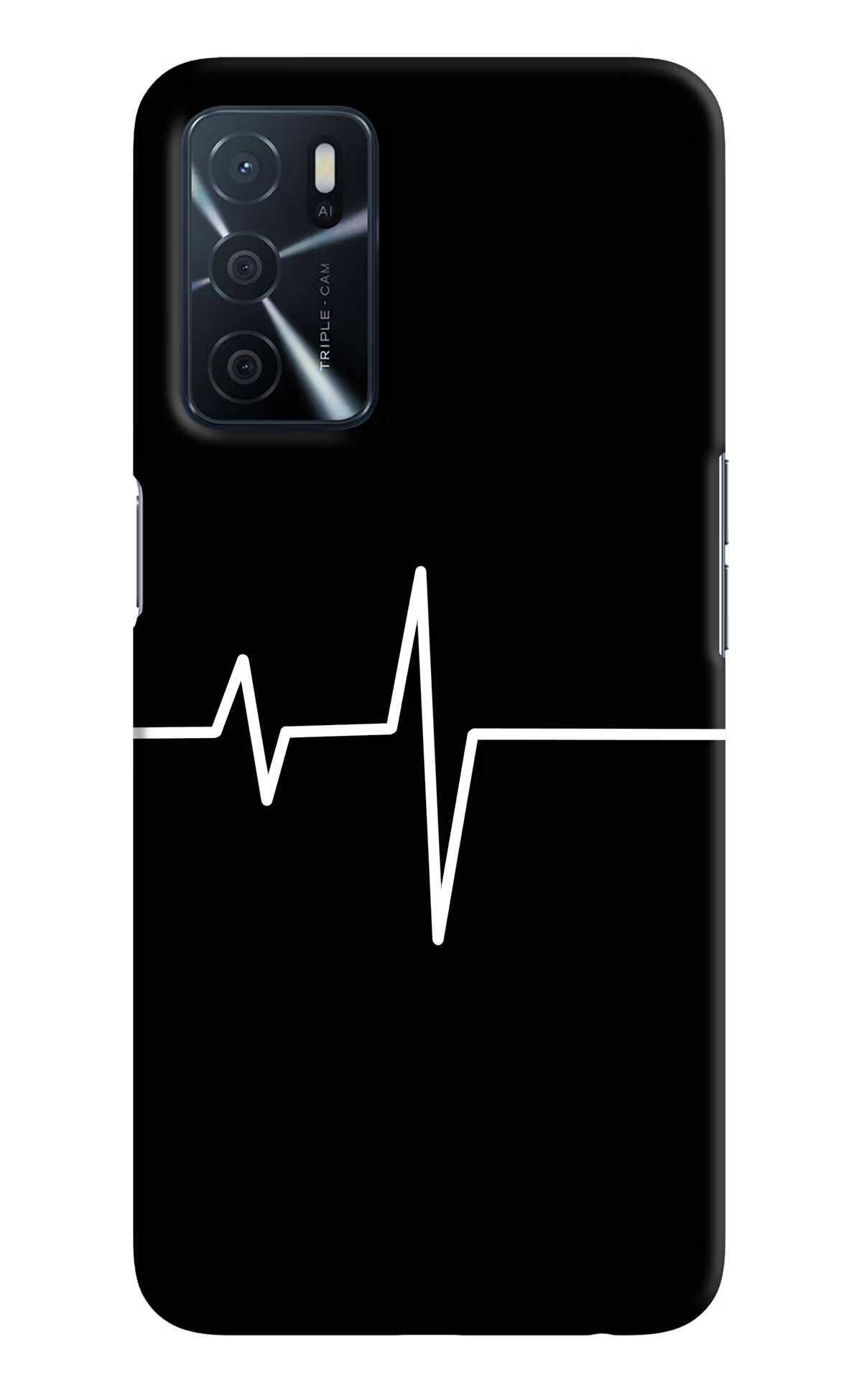 Heart Beats Oppo A16 Hard Case Back Cover by Casekaro