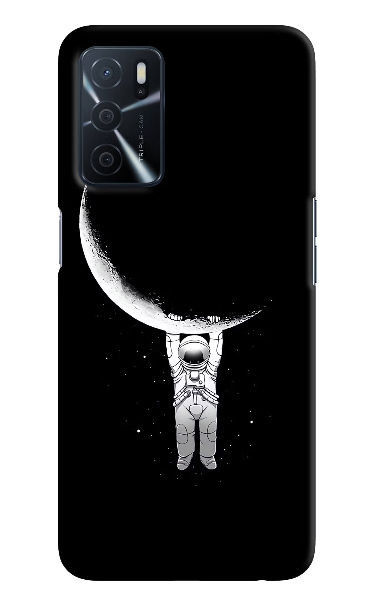 Moon Space Oppo A16 Hard Case Back Cover by Casekaro