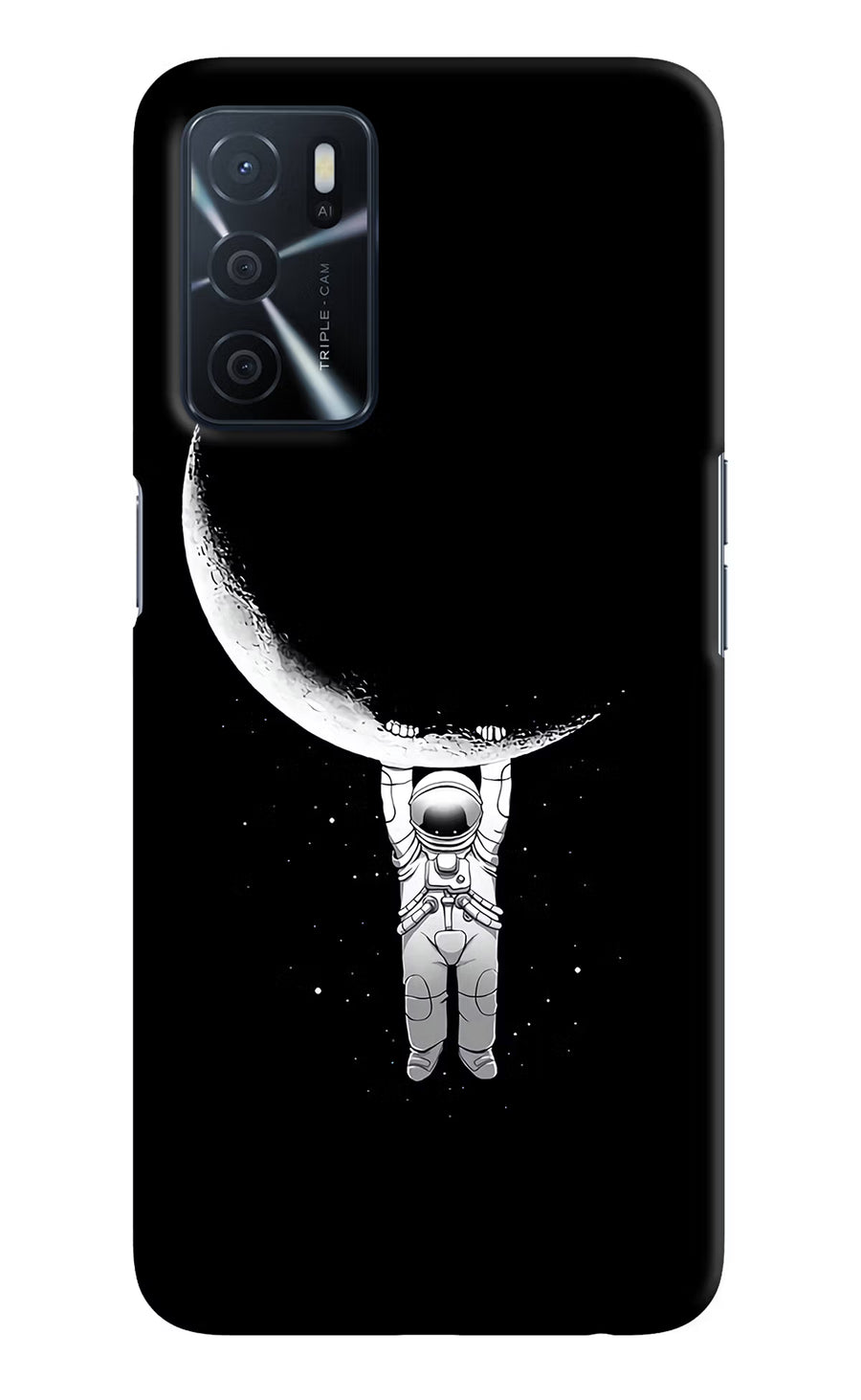 Moon Space Oppo A16 Back Cover, Hard case