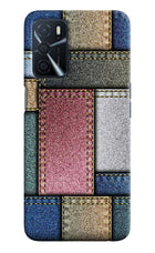 Multicolor Jeans Oppo A16 Hard Case Back Cover by Casekaro
