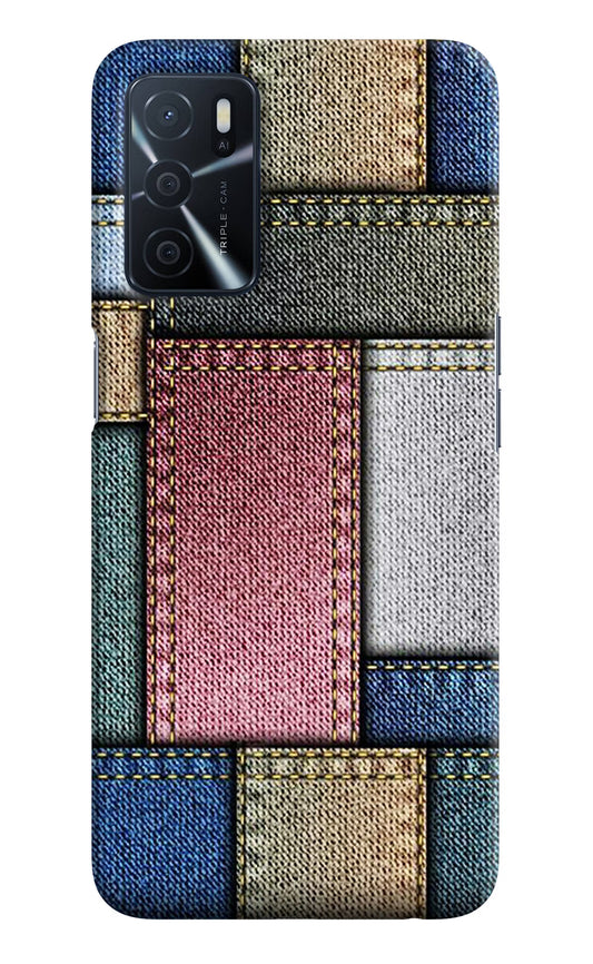Multicolor Jeans Oppo A16 Hard Case Back Cover by Casekaro
