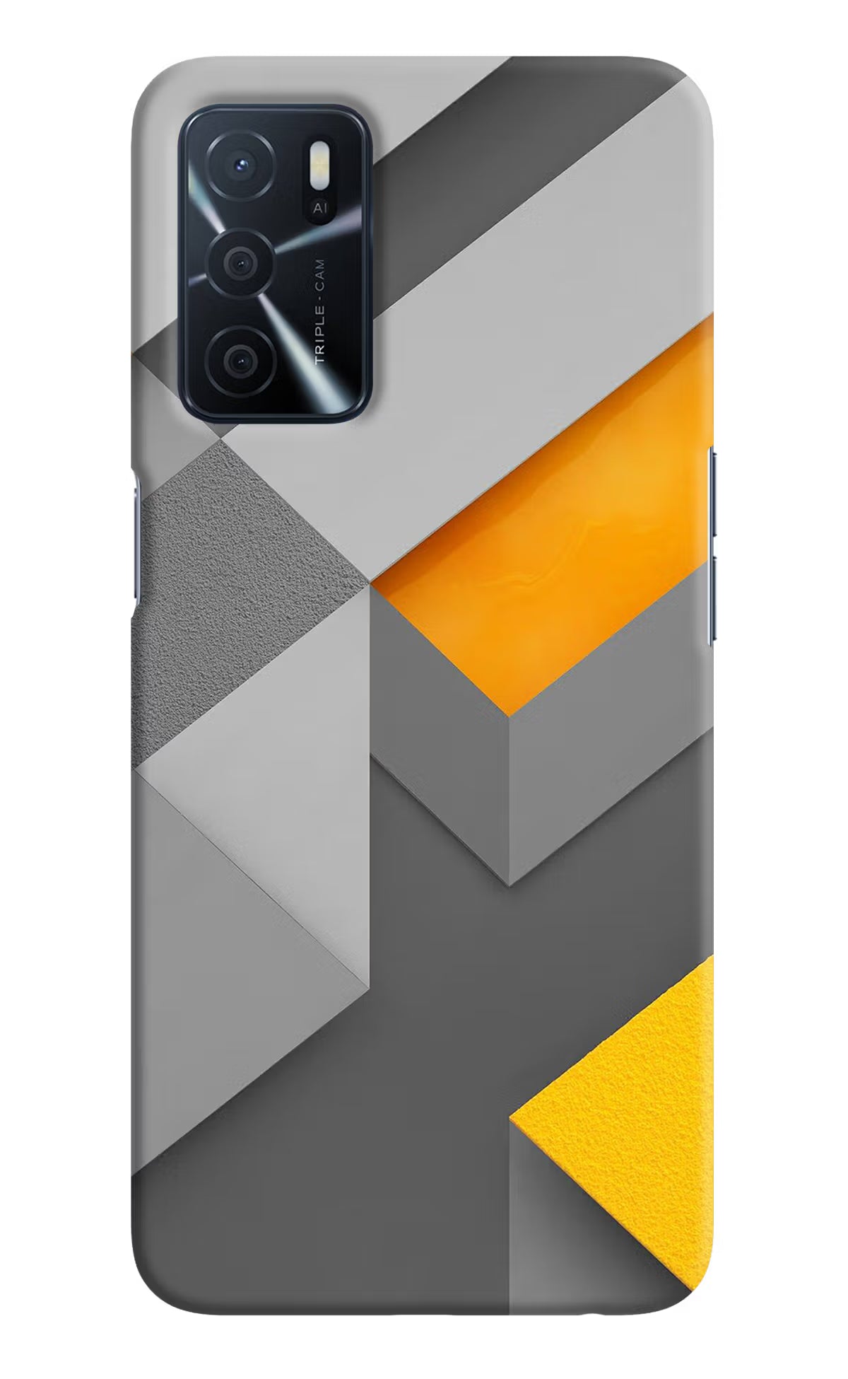 Abstract Oppo A16 Hard Case Back Cover by Casekaro