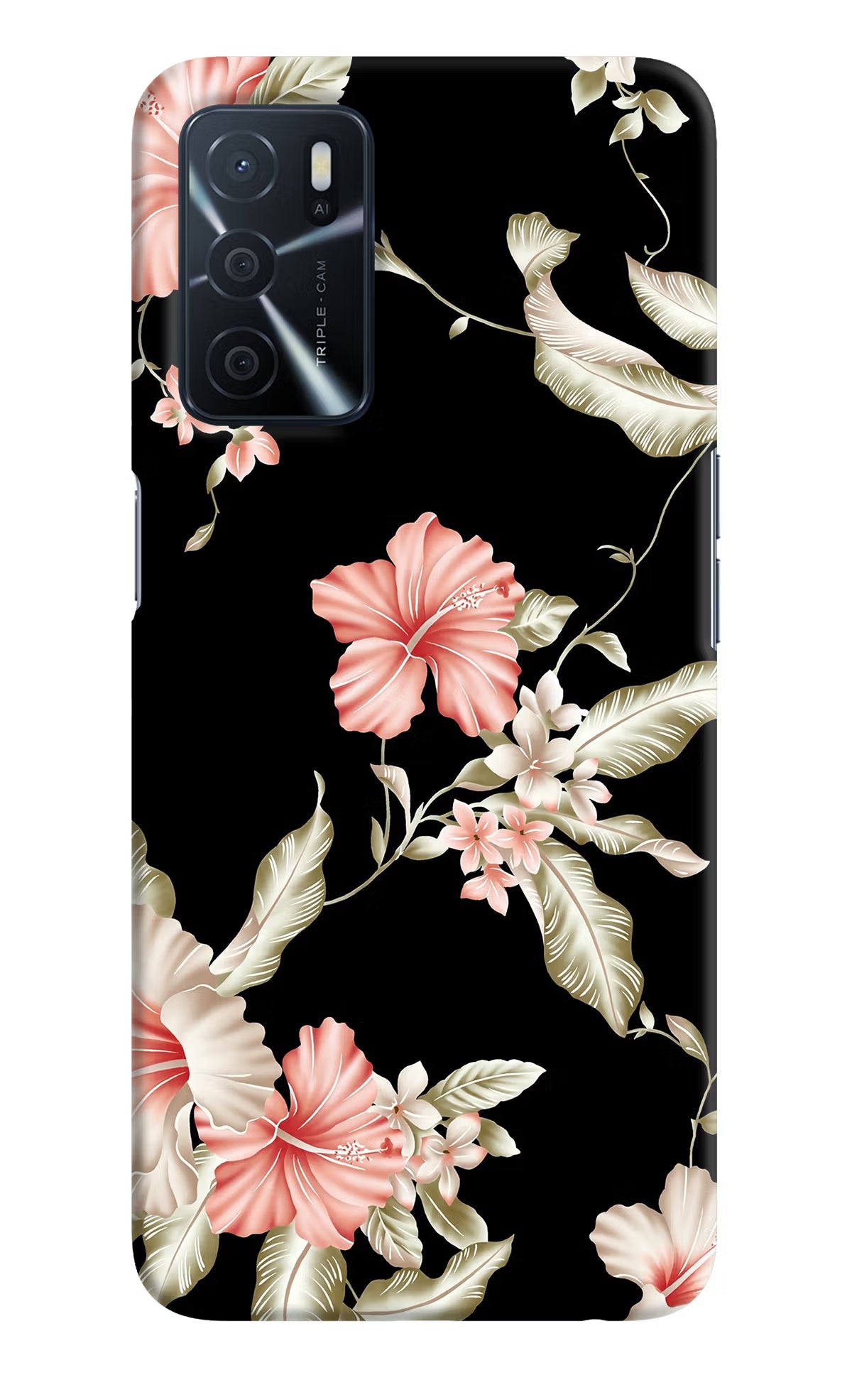 Flowers Oppo A16 Hard Case Back Cover by Casekaro