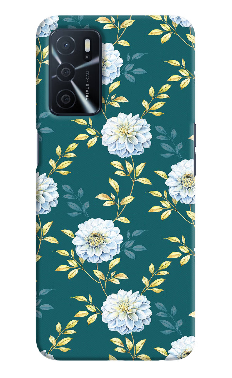 Flowers Oppo A16 Back Cover, Hard case