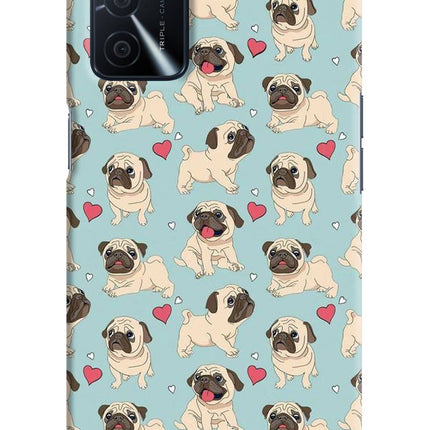 Pug Dog Oppo A16 Hard Case Back Cover by Casekaro