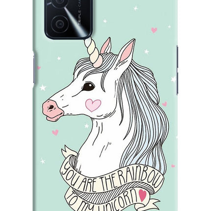 Unicorn Wallpaper Oppo A16 Hard Case Back Cover by Casekaro