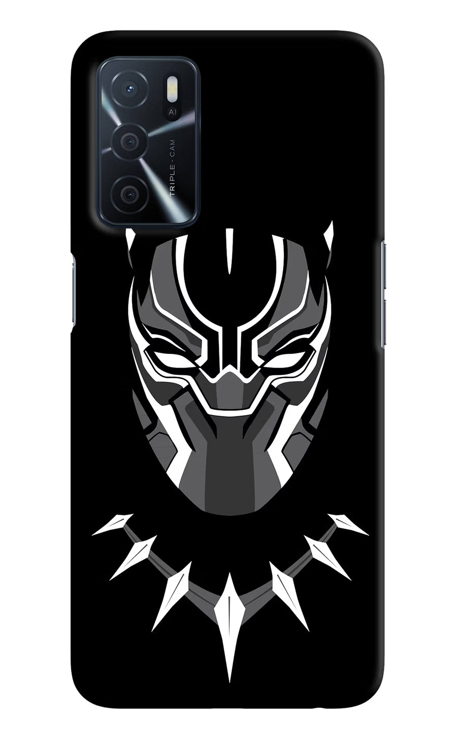 Black Panther Oppo A16 Back Cover, Hard case