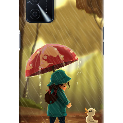 Rainy Day Oppo A16 Hard Case Back Cover by Casekaro