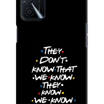 FRIENDS Dialogue Oppo A16 Hard Case Back Cover by Casekaro