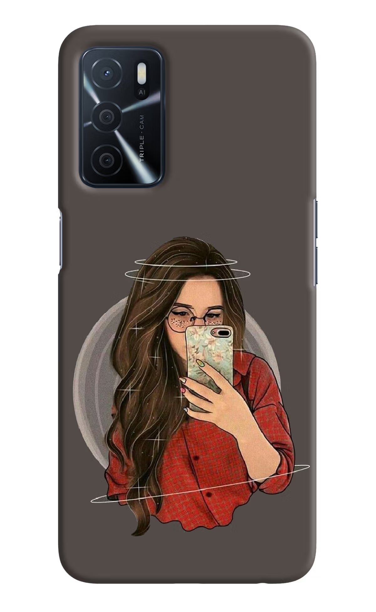 Selfie Queen Oppo A16 Hard Case Back Cover by Casekaro