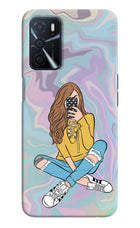 Selfie Girl Oppo A16 Hard Case Back Cover by Casekaro