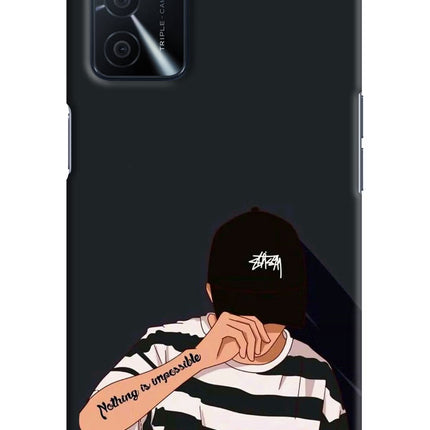 Aesthetic Boy Oppo A16 Hard Case Back Cover by Casekaro