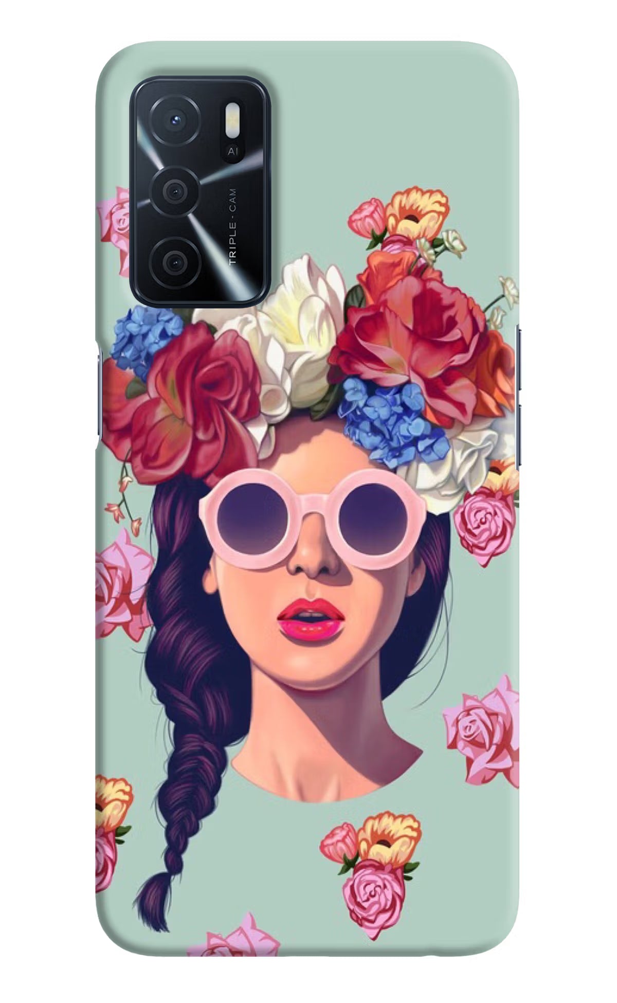 Pretty Girl Oppo A16 Hard Case Back Cover by Casekaro