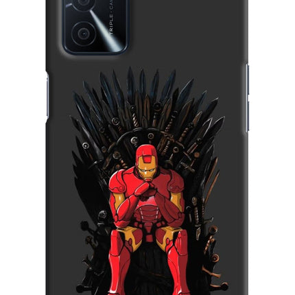 Ironman Throne Oppo A16 Hard Case Back Cover by Casekaro