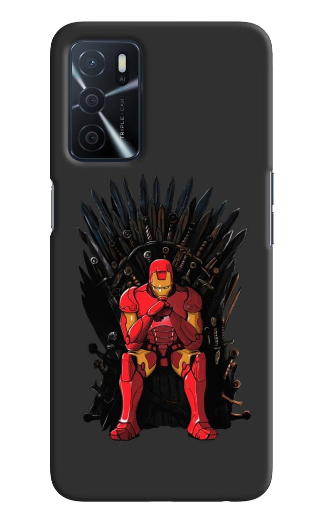 Ironman Throne Oppo A16 Hard Case Back Cover by Casekaro
