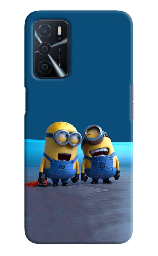 Minion Laughing Oppo A16 Hard Case Back Cover by Casekaro