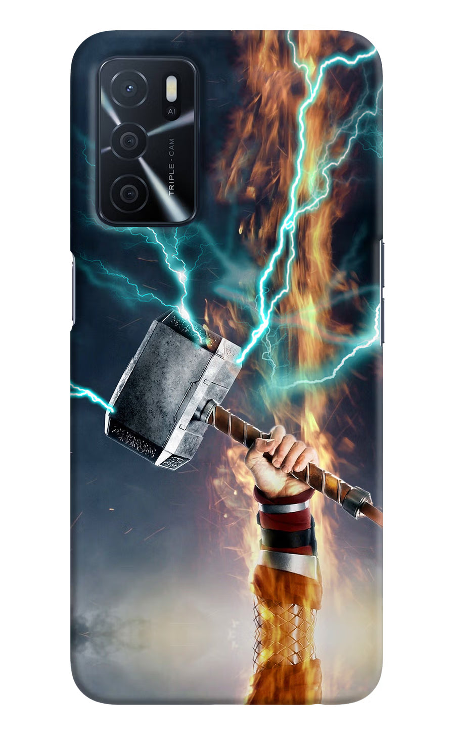 Thor Hammer Mjolnir Oppo A16 Back Cover, Hard case