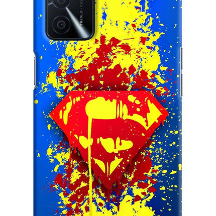 Superman logo Oppo A16 Hard Case Back Cover by Casekaro