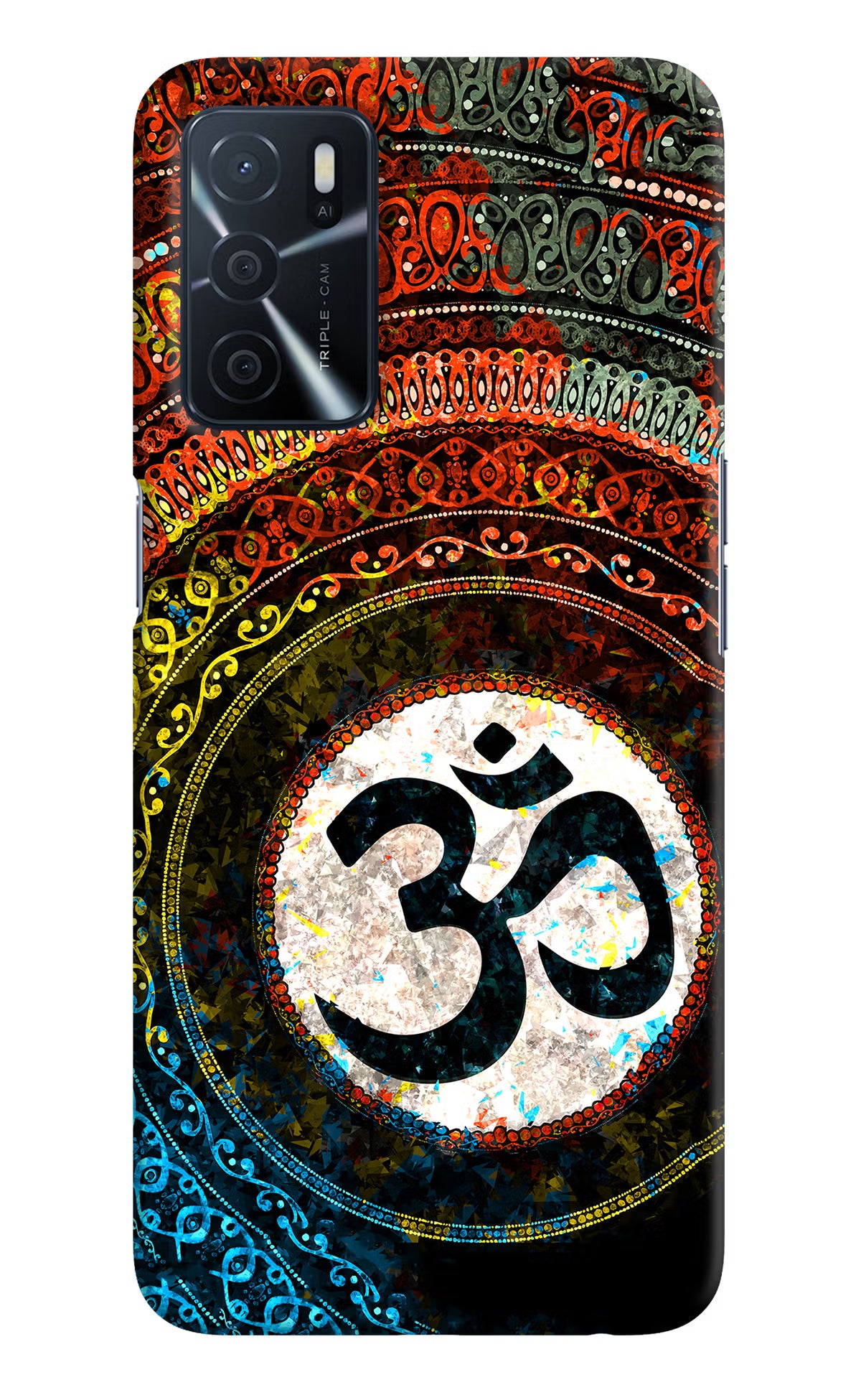 Om Cultural Oppo A16 Hard Case Back Cover by Casekaro