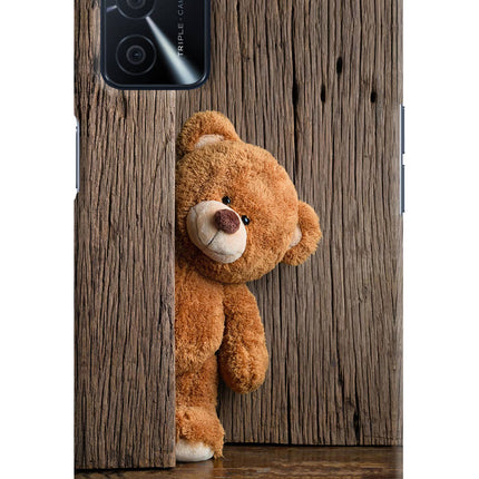 Teddy Wooden Oppo A16 Hard Case Back Cover by Casekaro