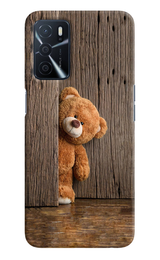 Teddy Wooden Oppo A16 Hard Case Back Cover by Casekaro