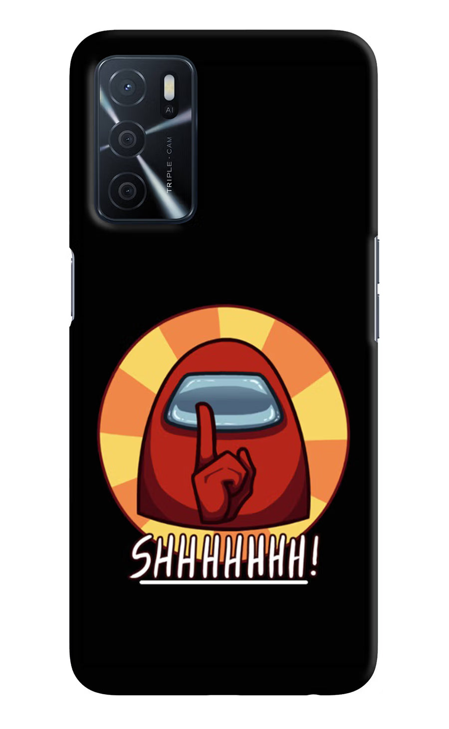 Among Us Shhh! Oppo A16 Back Cover, Hard case
