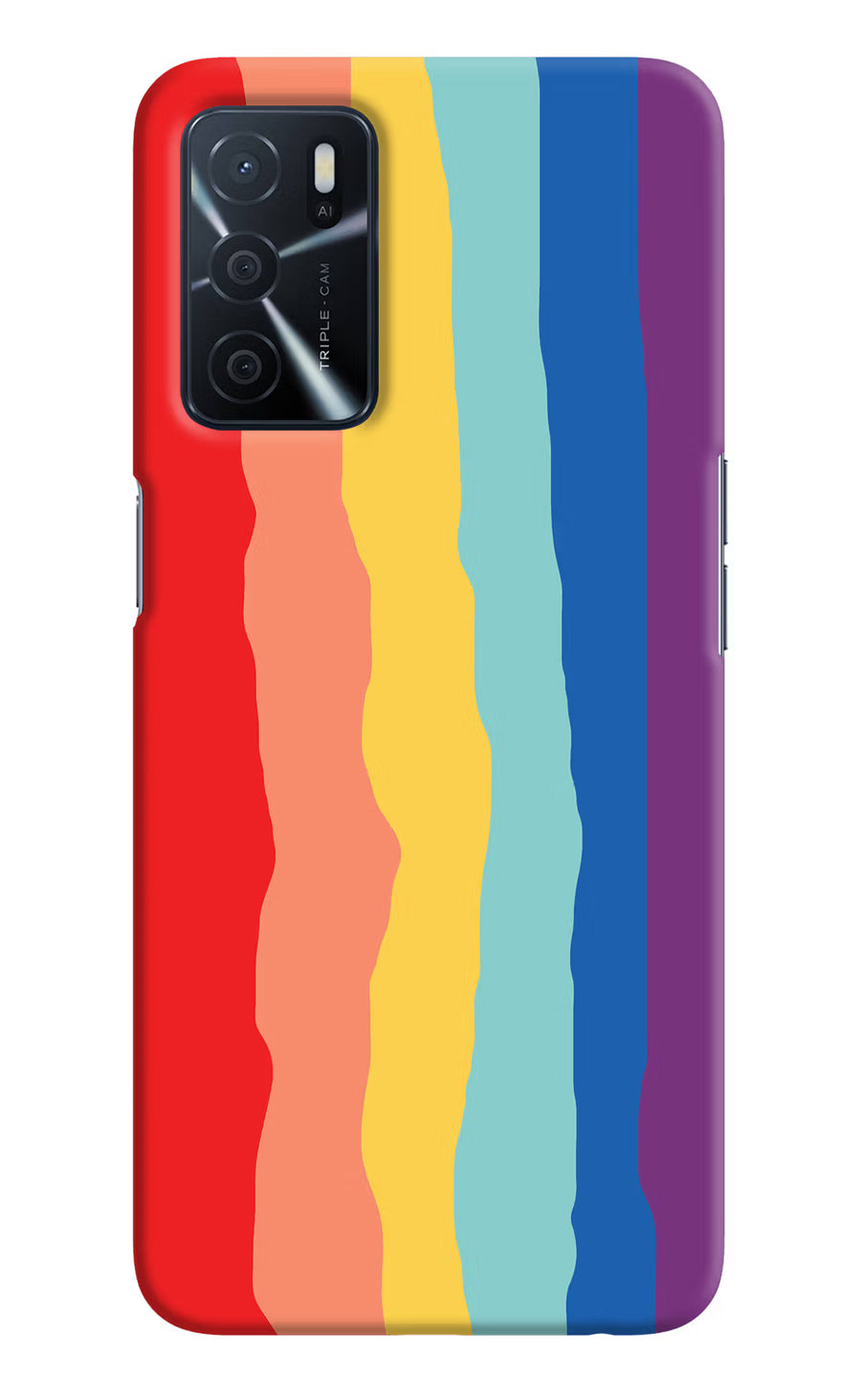 Rainbow Oppo A16 Back Cover, Hard case