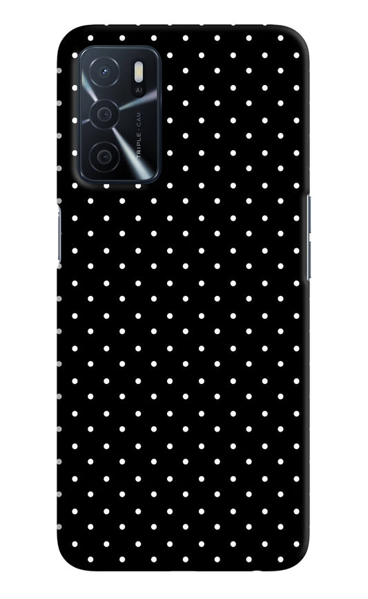 White Dots Oppo A16 Hard Case Back Cover by Casekaro