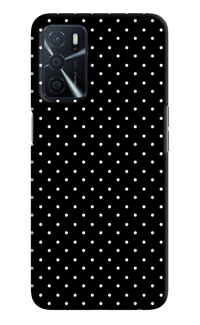 White Dots Oppo A16 Hard Case Back Cover by Casekaro