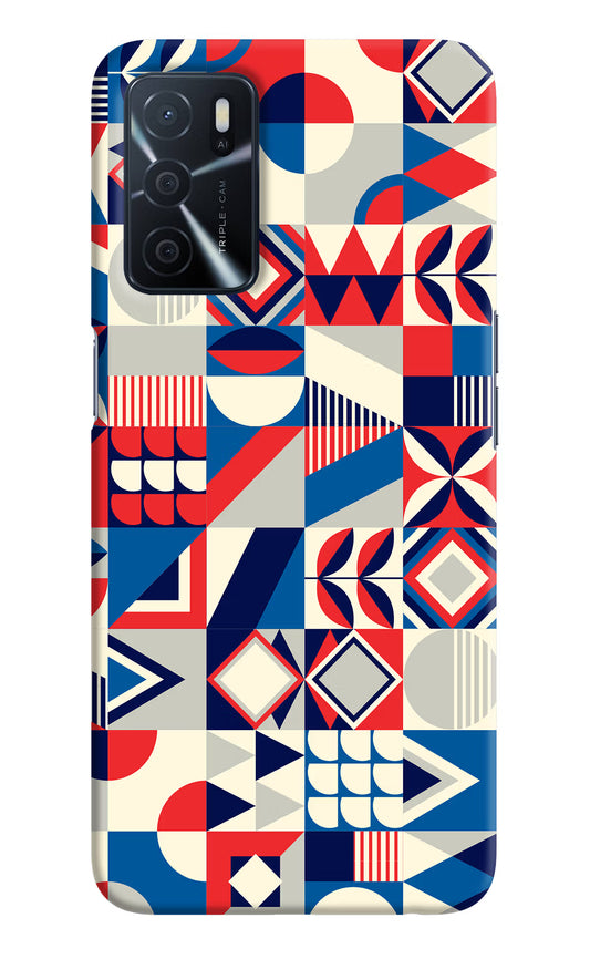 Colorful Pattern Oppo A16 Hard Case Back Cover by Casekaro
