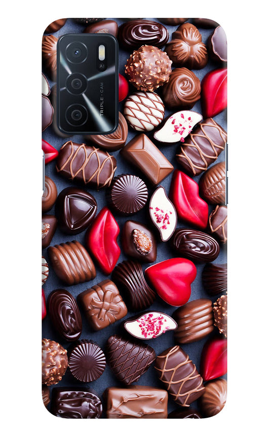 Chocolates Oppo A16 Hard Case Back Cover by Casekaro
