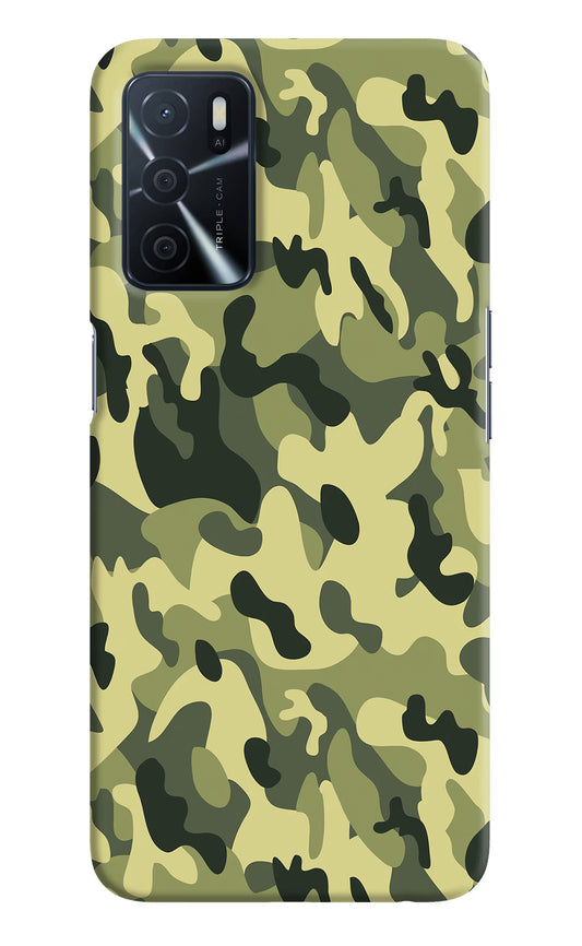 Camouflage Oppo A16 Hard Case Back Cover by Casekaro