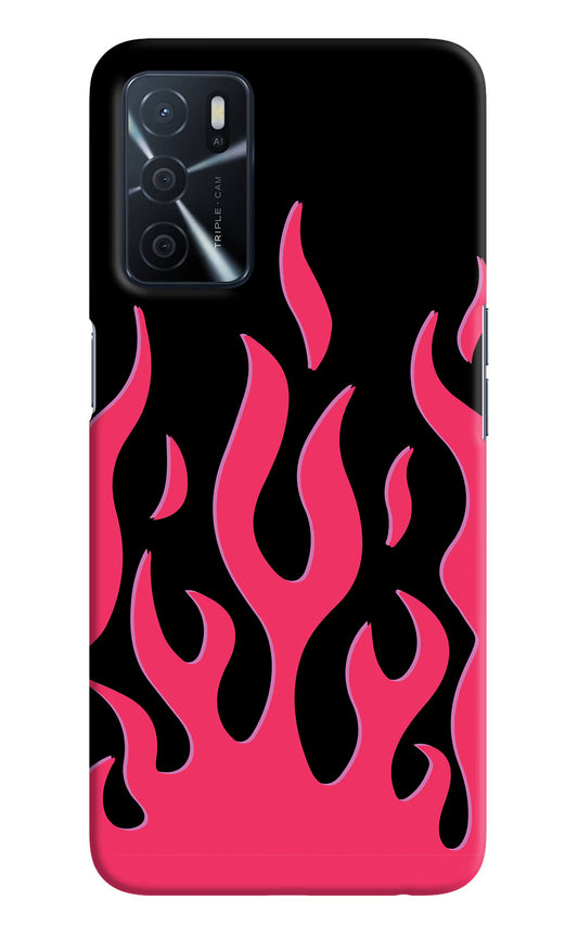 Fire Flames Oppo A16 Hard Case Back Cover by Casekaro