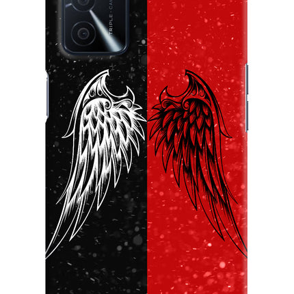 Wings Oppo A16 Hard Case Back Cover by Casekaro