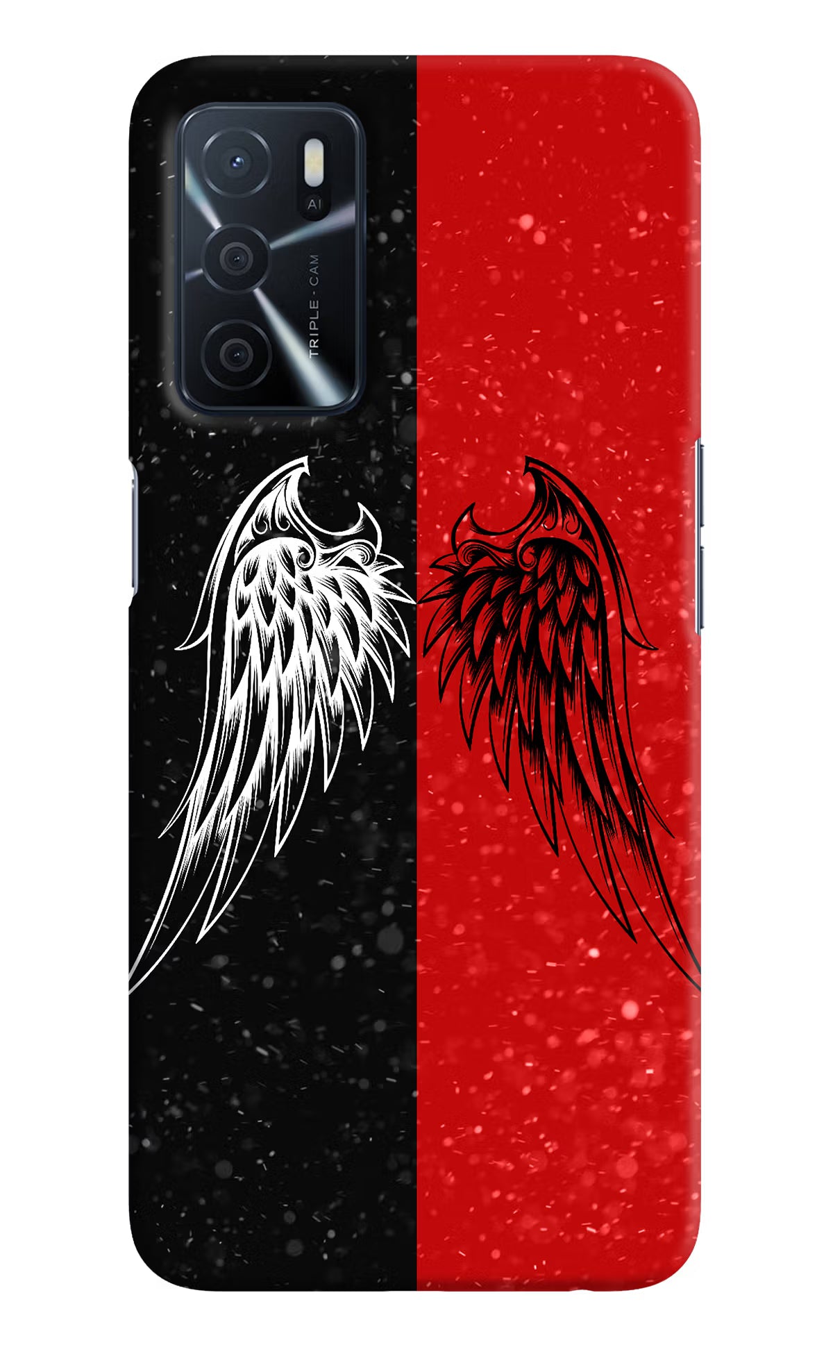 Wings Oppo A16 Hard Case Back Cover by Casekaro