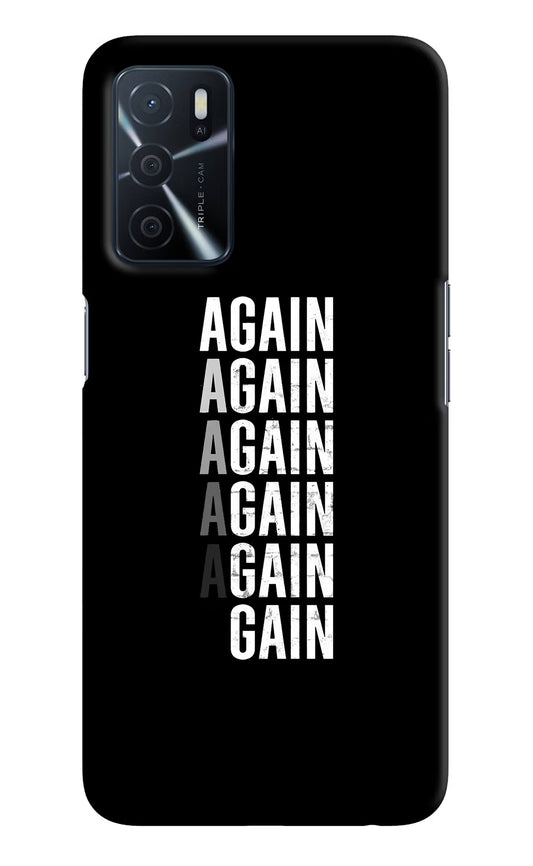 Again Again Gain Oppo A16 Hard Case Back Cover by Casekaro