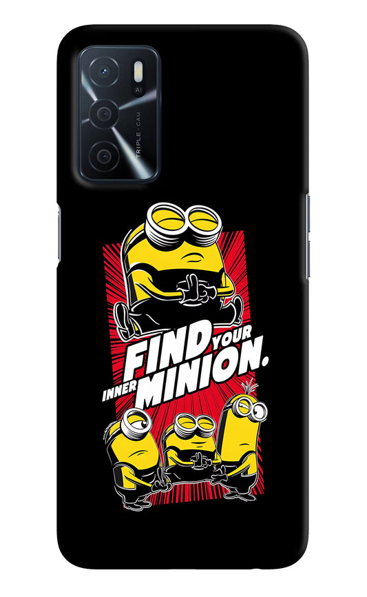 Find your inner Minion Oppo A16 Hard Case Back Cover by Casekaro