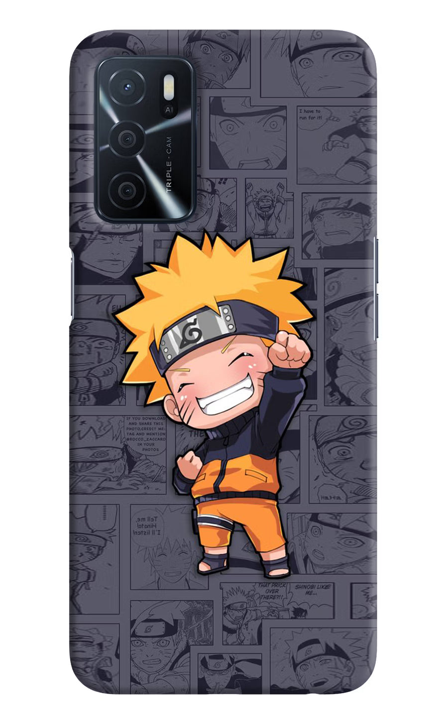 Chota Naruto Oppo A16 Back Cover, Hard case