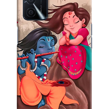 Radhe Krishna Oppo A16 Hard Case Back Cover by Casekaro