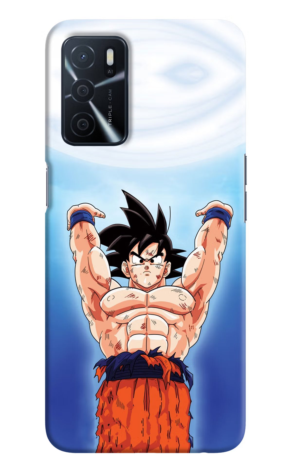 Goku Power Oppo A16 Hard Case Back Cover by Casekaro